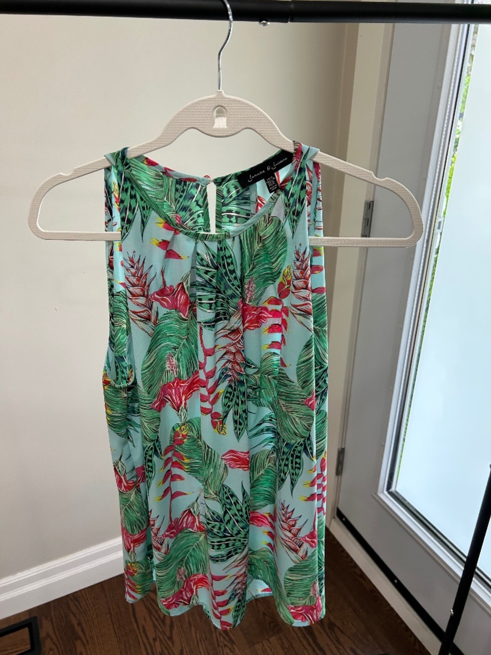 Jasmime & Jessica Tropical Print Sleeveless Blouse